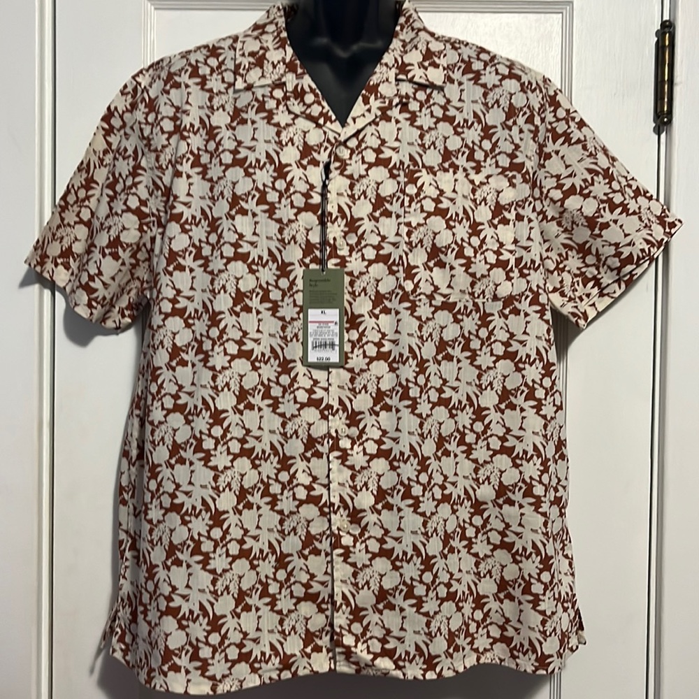 Goodfellow Tropical Short Sleeve Shirts XL